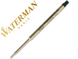 Recambio Waterman bolígrafo 0,7mm. tinta negra